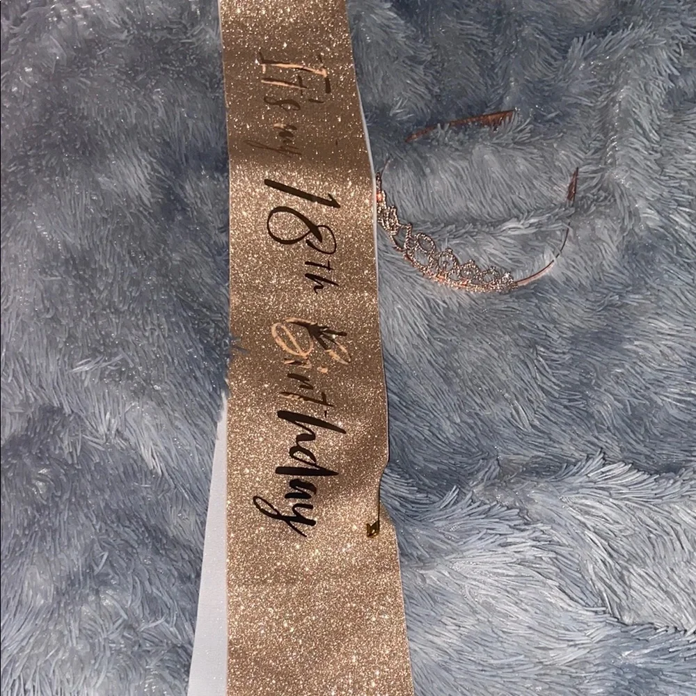 18th b-day sash & crown